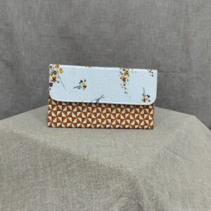 White & Mustard Box Sling Bags